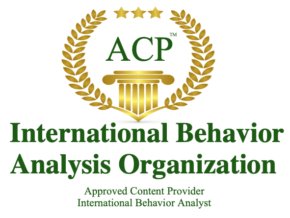 IBAO Approved International Behavior Analyst Education badge